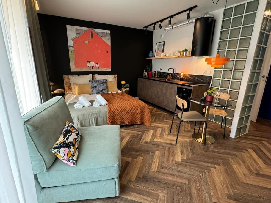 Art & Sunski Studio Z Garazem Podziemnym Krynica Zdrój Kültér fotó